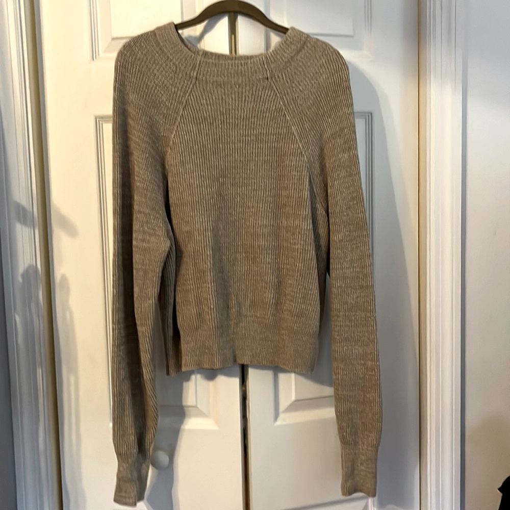 Free people tan heavy sweater